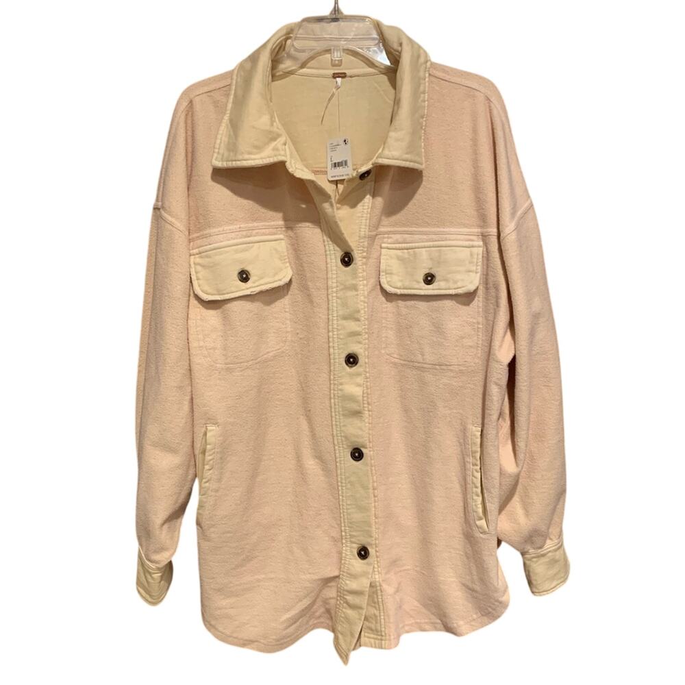 NWT Free People Ruby Button Front Flannel Shacket… - image 7